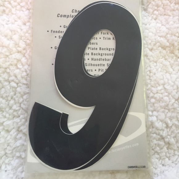 Factory Effex Standard Numbers.  Number 9 - Picture 6 of 6